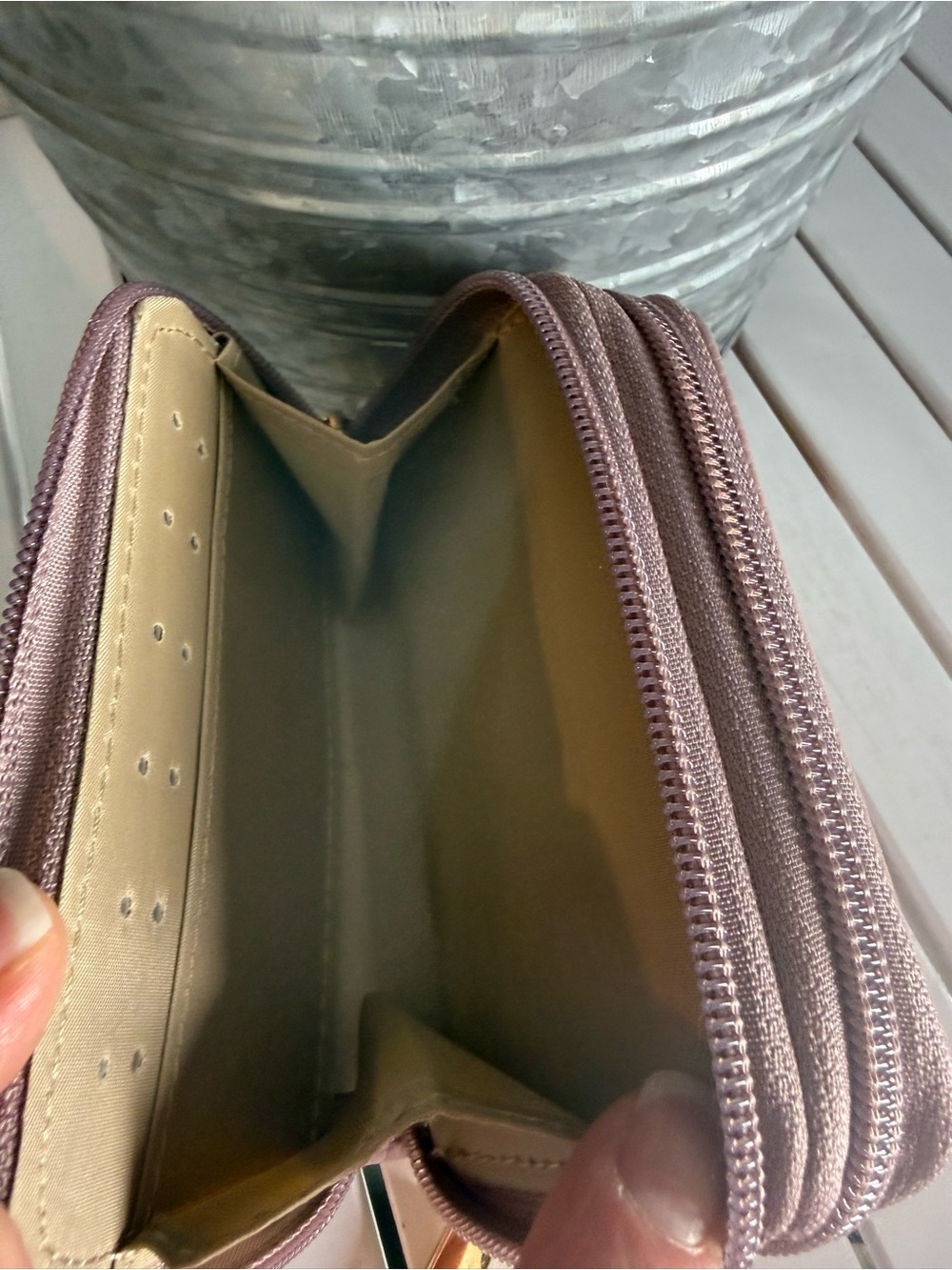 Organizzi RFID-BlockingAccordion Wallet. Dusty Mauve EUC - Picture 5 of 6